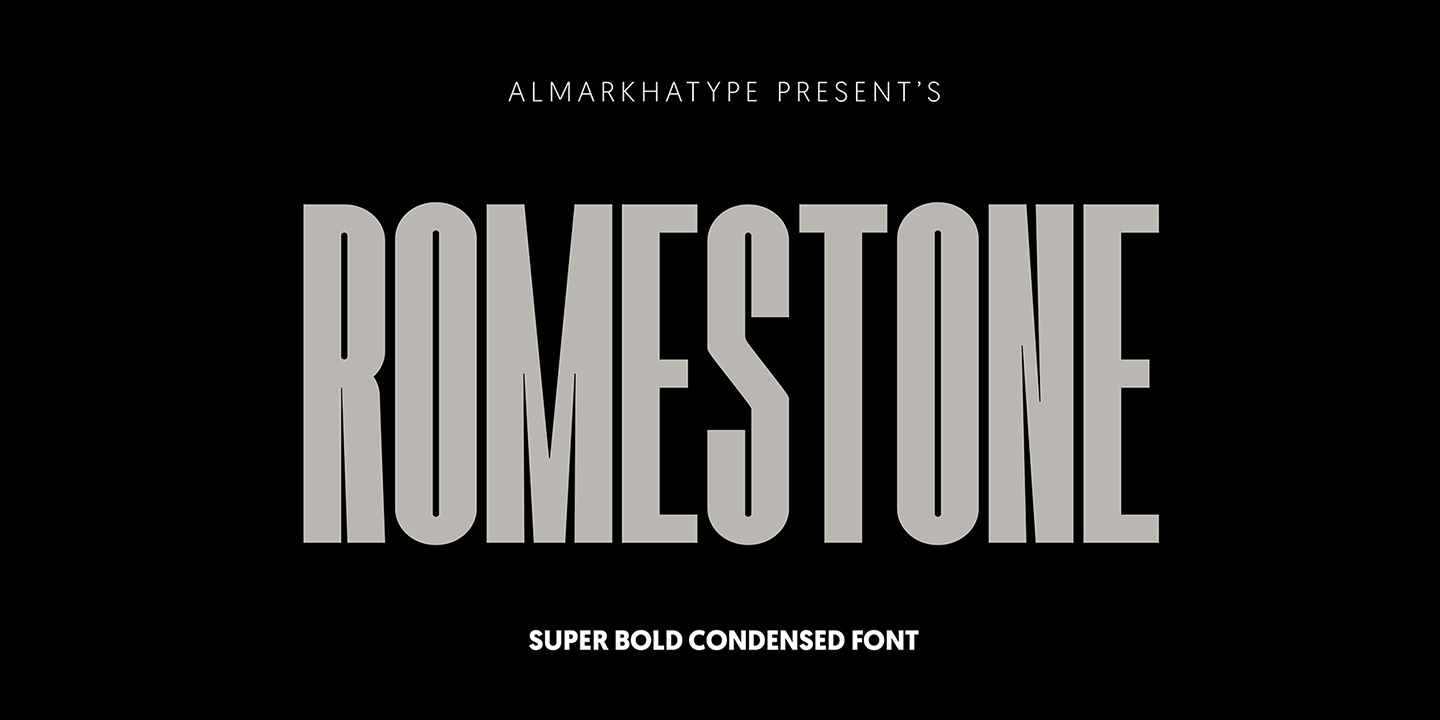 Przykład czcionki Romestone Hollow